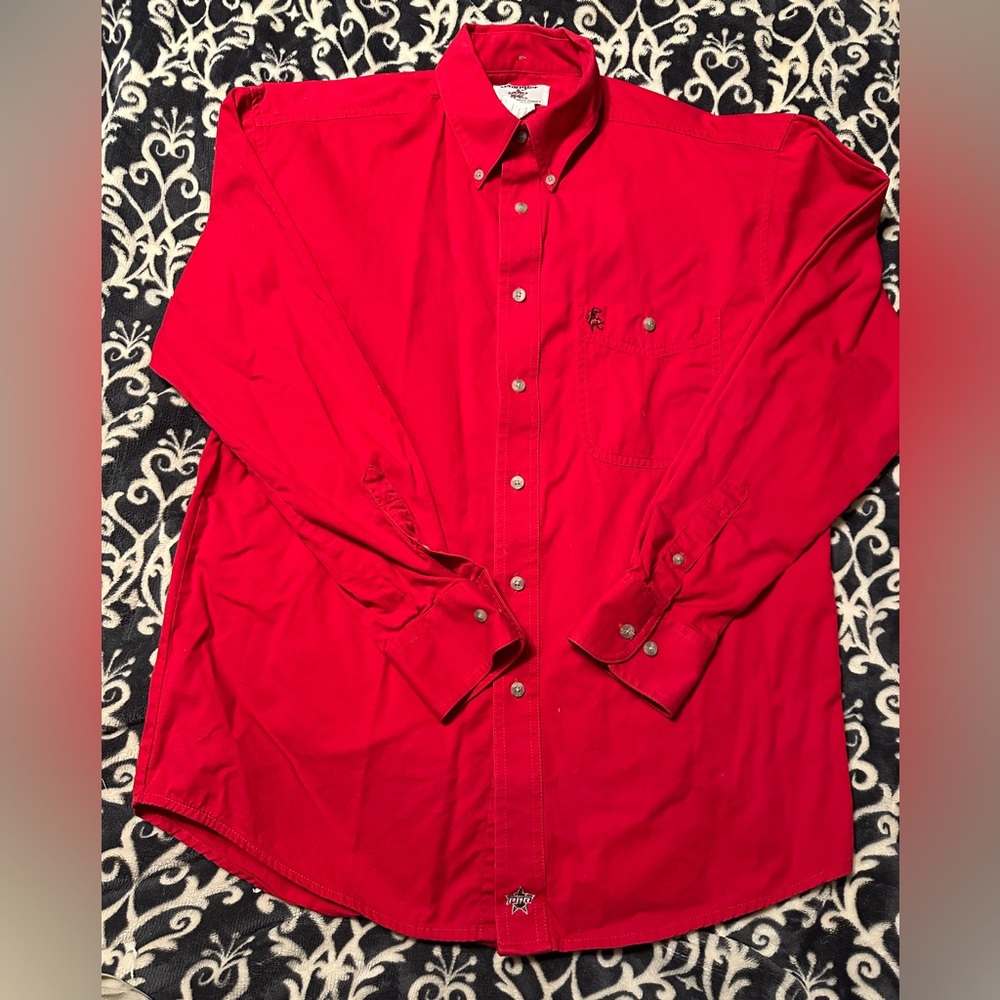 Vintage 1990’s Wrangler PBR Men’s Shirts & Western Frontier Leather Vest